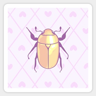 Golden beetle Sticker